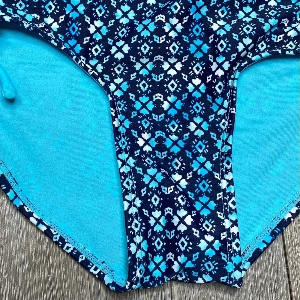 Justice Girl Bikini Bottom Seimsuit Blue Size 10